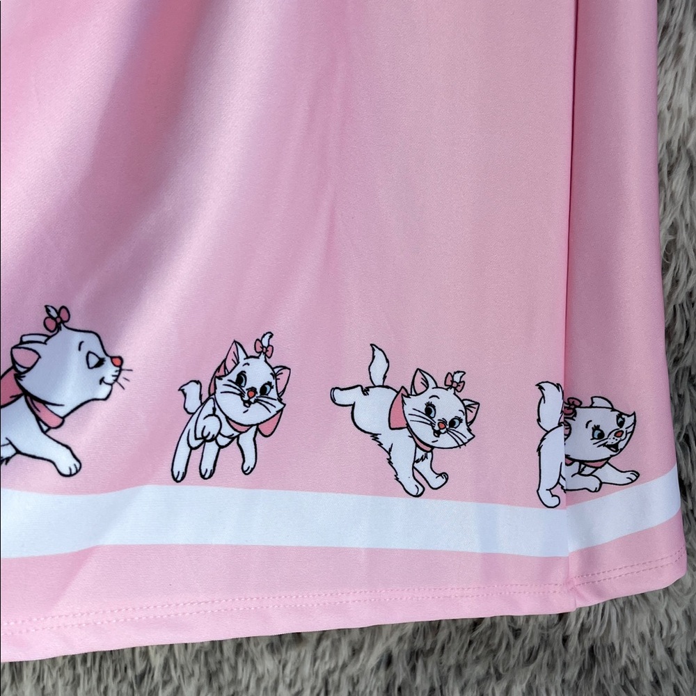 Hot Topic/Disney Pink Skater Skirt with Aristocat Disney Design - Picture 2 of 7
